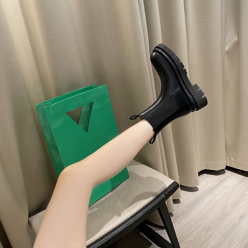 【大叔家】真皮厚底切尔西靴2025年冬季新款马丁靴英伦中筒短靴7979