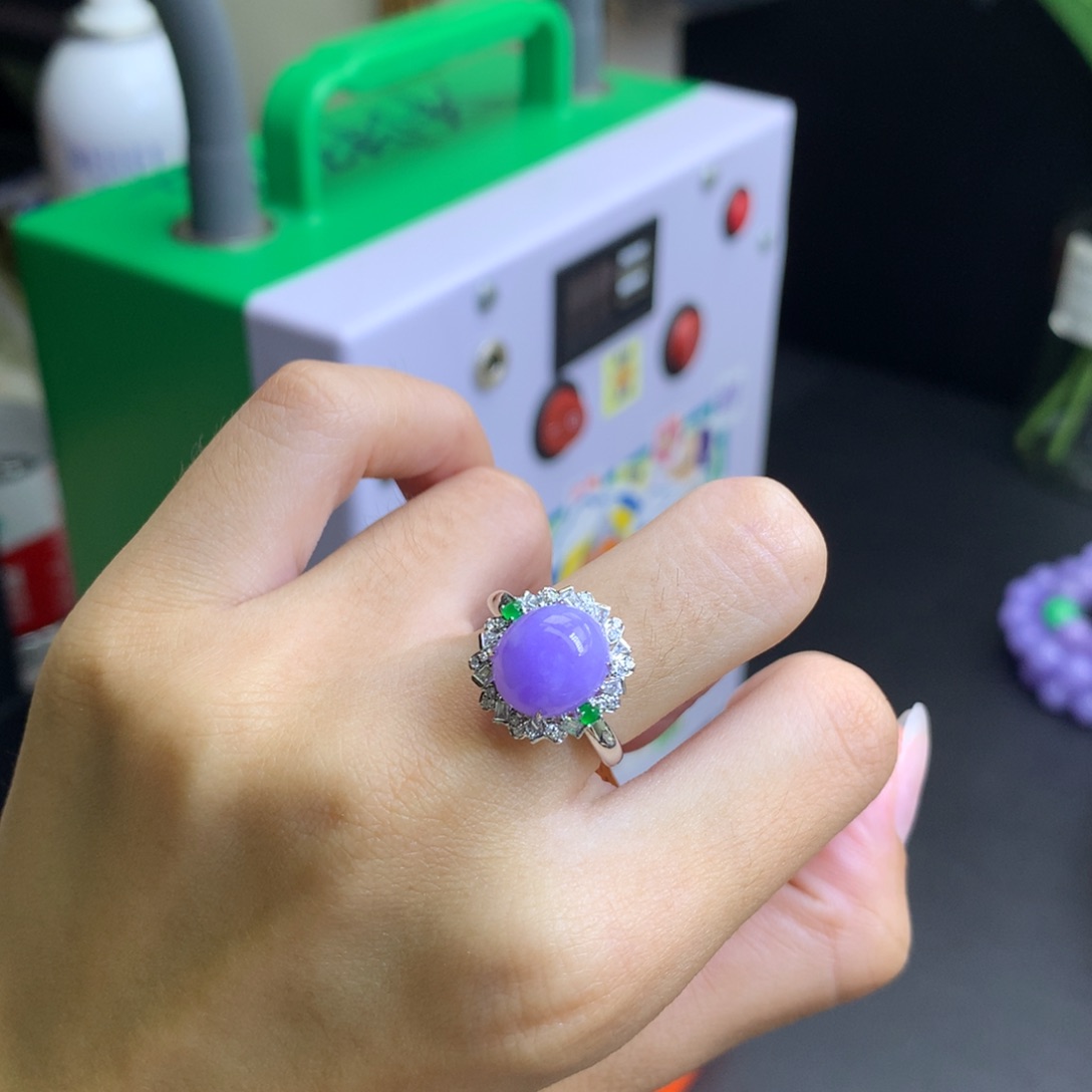 浪***虾翡翠18K金镶嵌颈饰