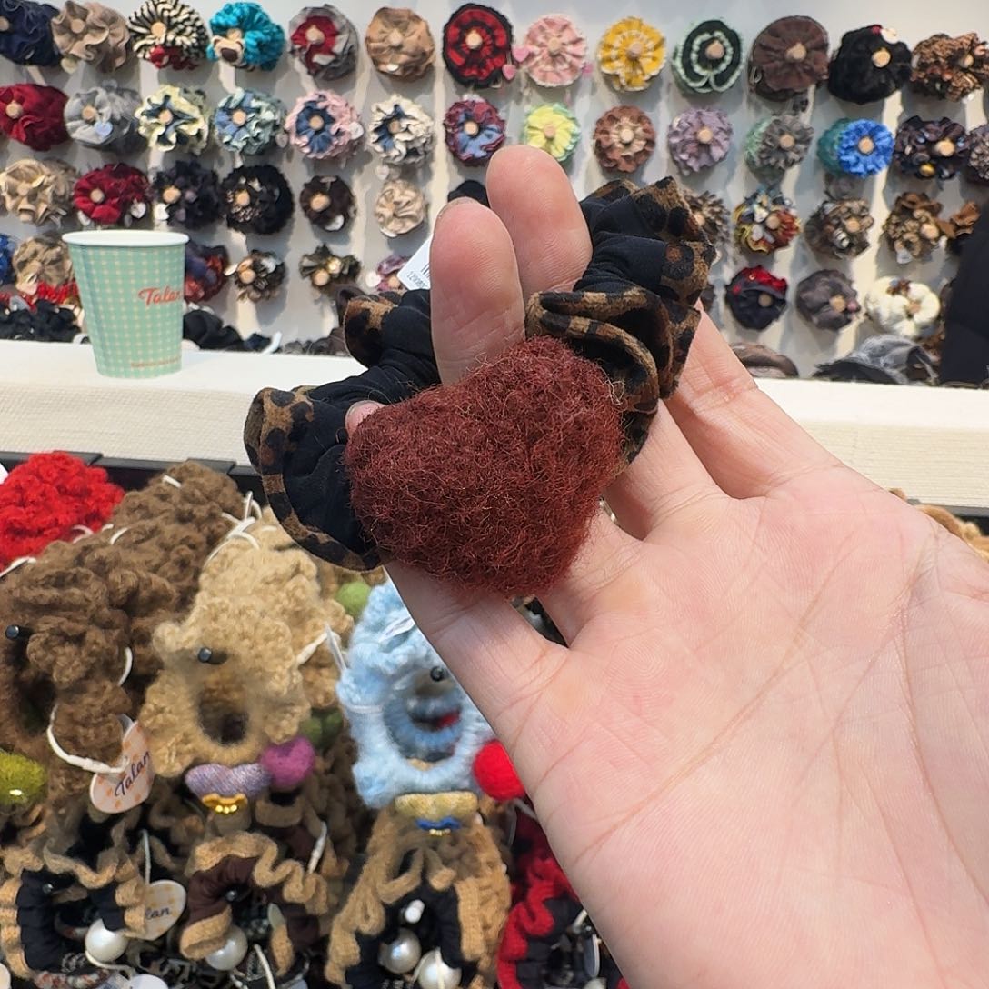 布艺非金属爱心发饰