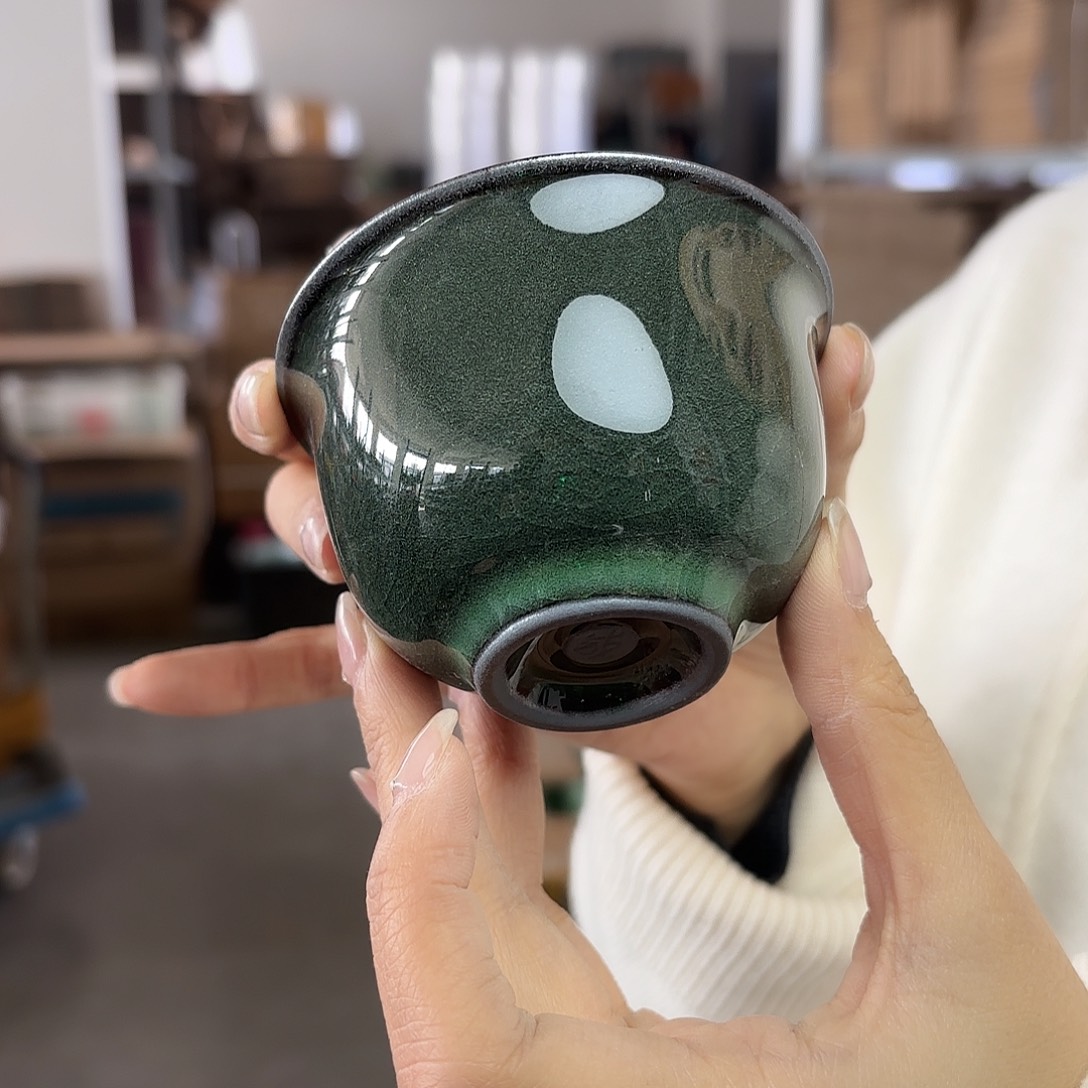 龙泉云间青瓷小米茶器