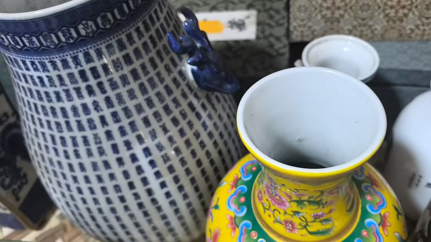 瓷器摆件宋瓷青花瓷珐琅彩仿古物件通用链接一物一拍请截好图备注