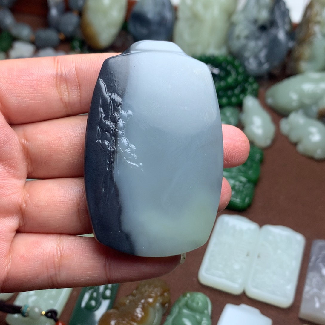 和田玉挂件未镶嵌伟*吖