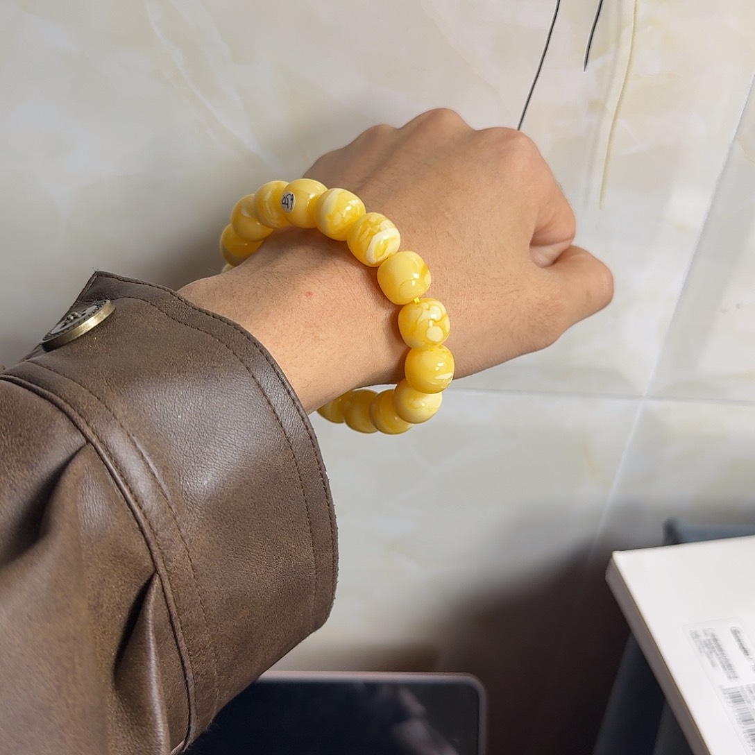 蜜蜡珠宝奇石未镶嵌同料14mm