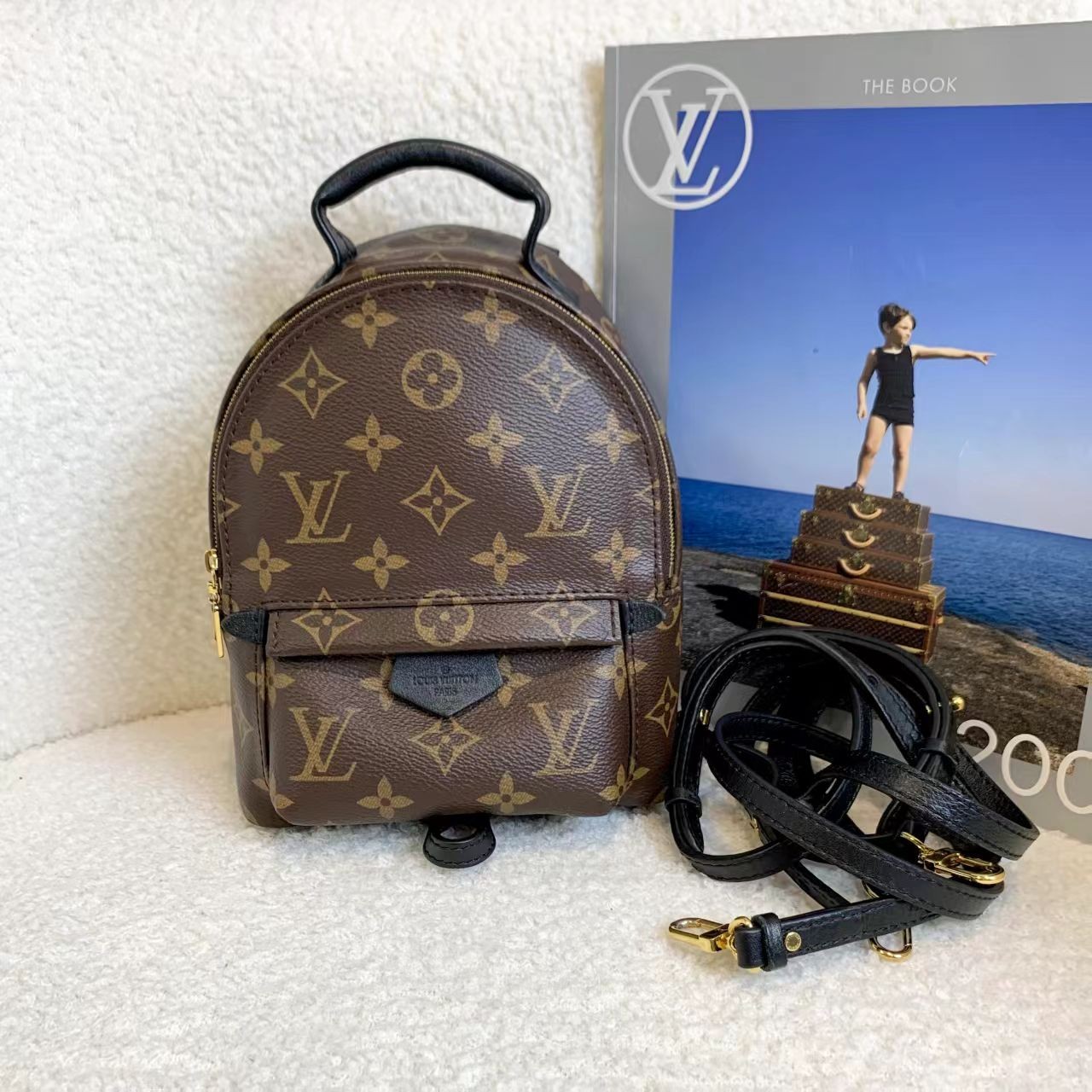 99新 LouisVuitton/路易威登 壹臻/老花双肩包mini/87371383