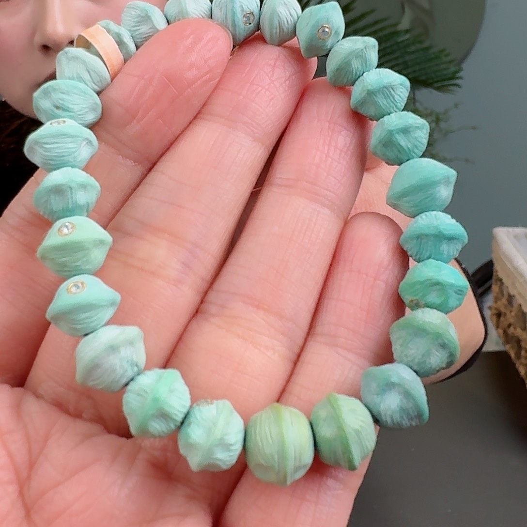 绿松石珠宝奇石未镶嵌俶*