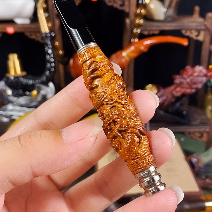 高端定制金丝楠烟嘴