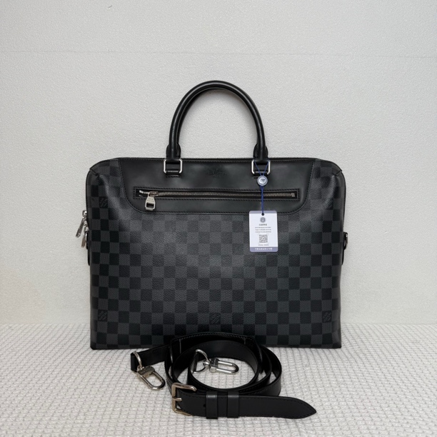 99新 LouisVuitton/路易威登 97新/5531时尚经典黑棋盘格公文包