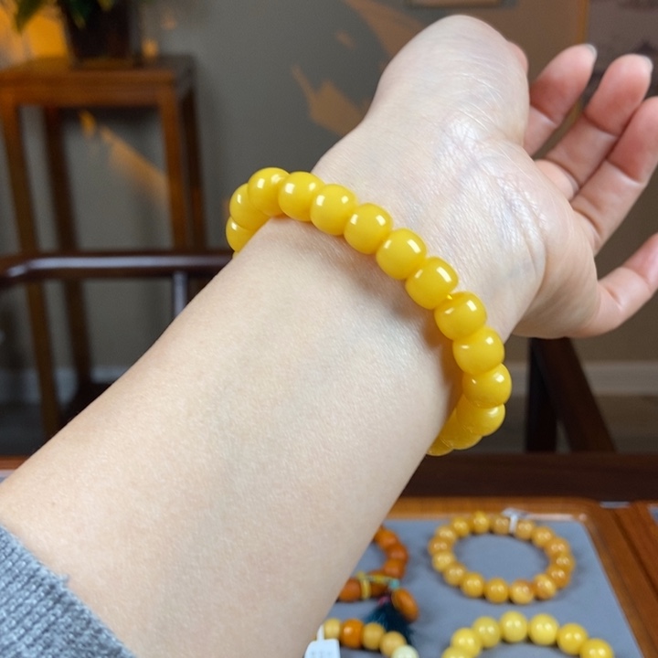 未镶嵌琥珀手链蜜蜡手串9