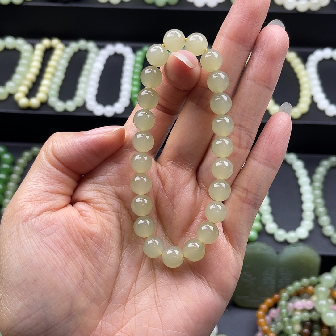 和田玉未镶嵌手链