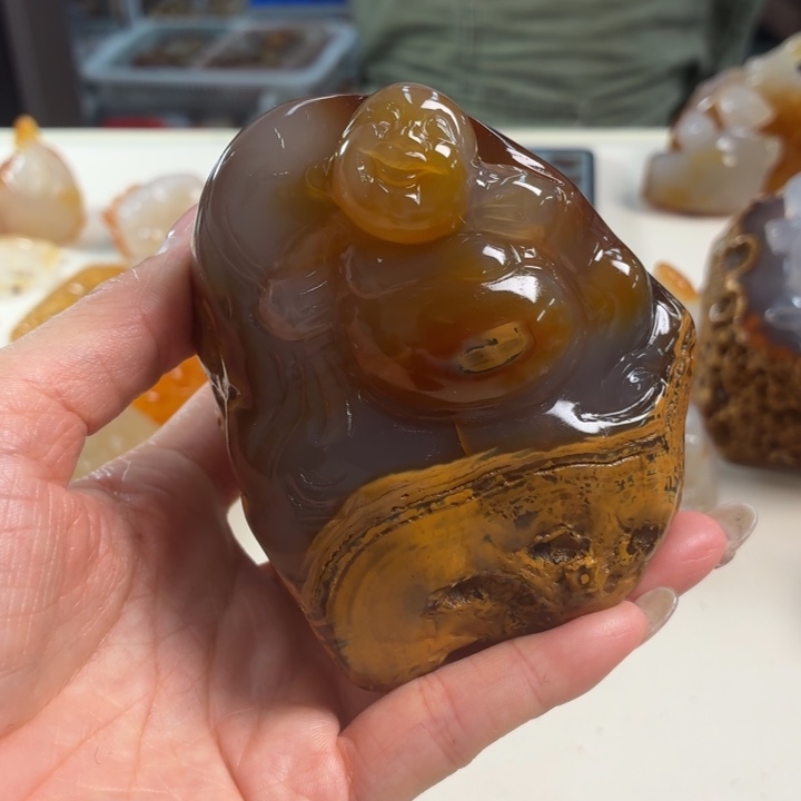 玛瑙/玉髓吊坠(不含链)未镶嵌