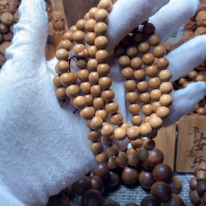 檀香木手串/手链老山檀香0.8多顺