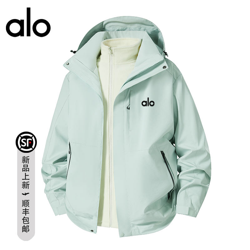 【官方奥特莱斯】户外登山服夹克外套男女款秋冬季三合一保暖两件套