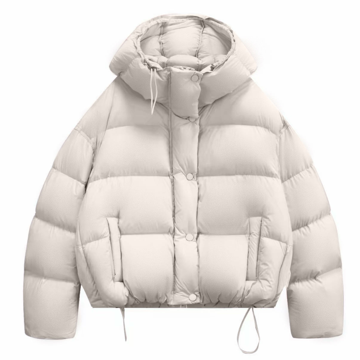 短款羽绒服女款冬季2025新款云朵泡芙白鸭绒羽绒服ZYD112  毛毛