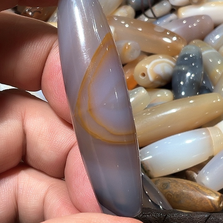 玛瑙/玉髓颈饰合金