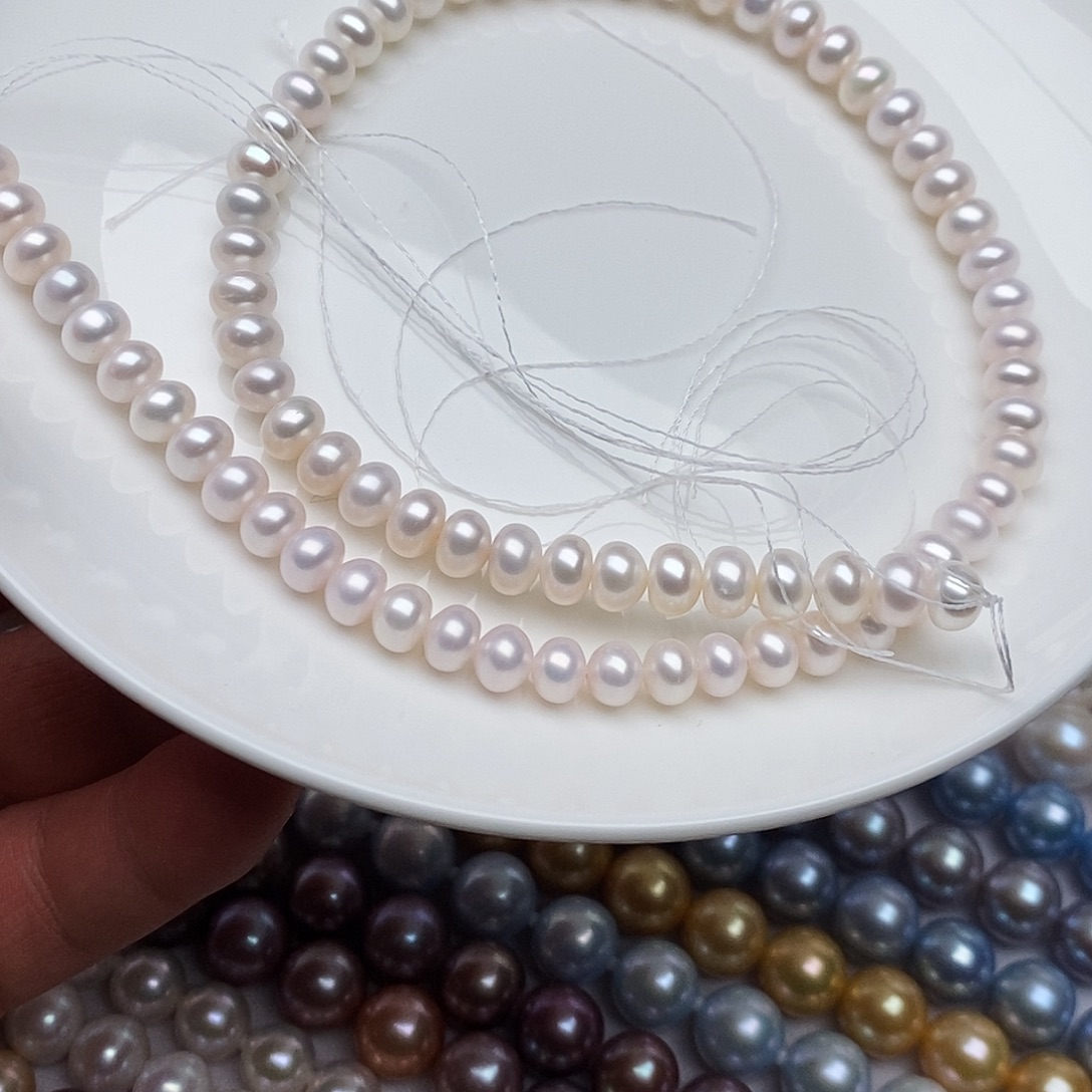 淡水珍珠颈饰银S925镶嵌