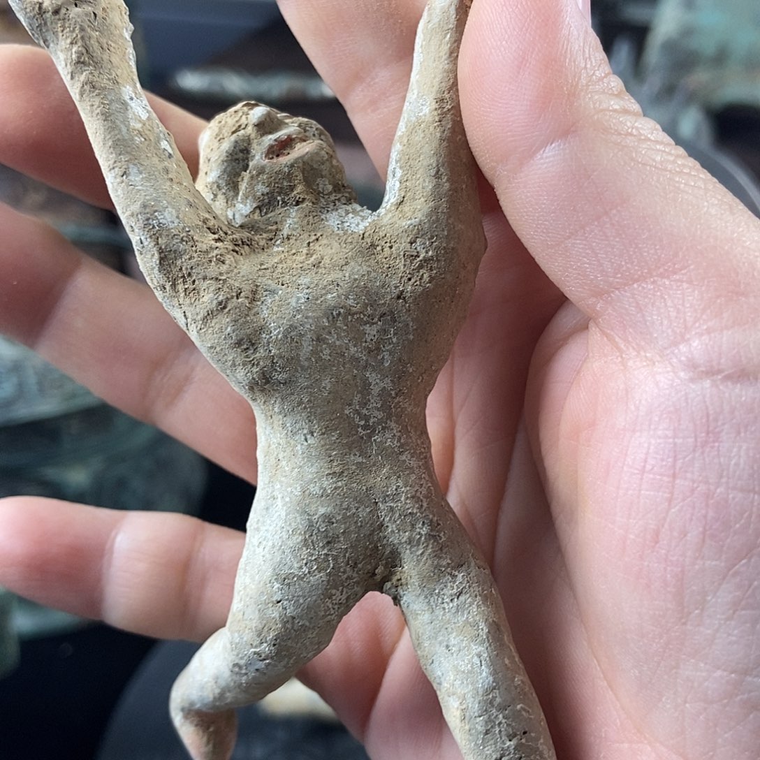 彩绘小陶俑武功精湛俑