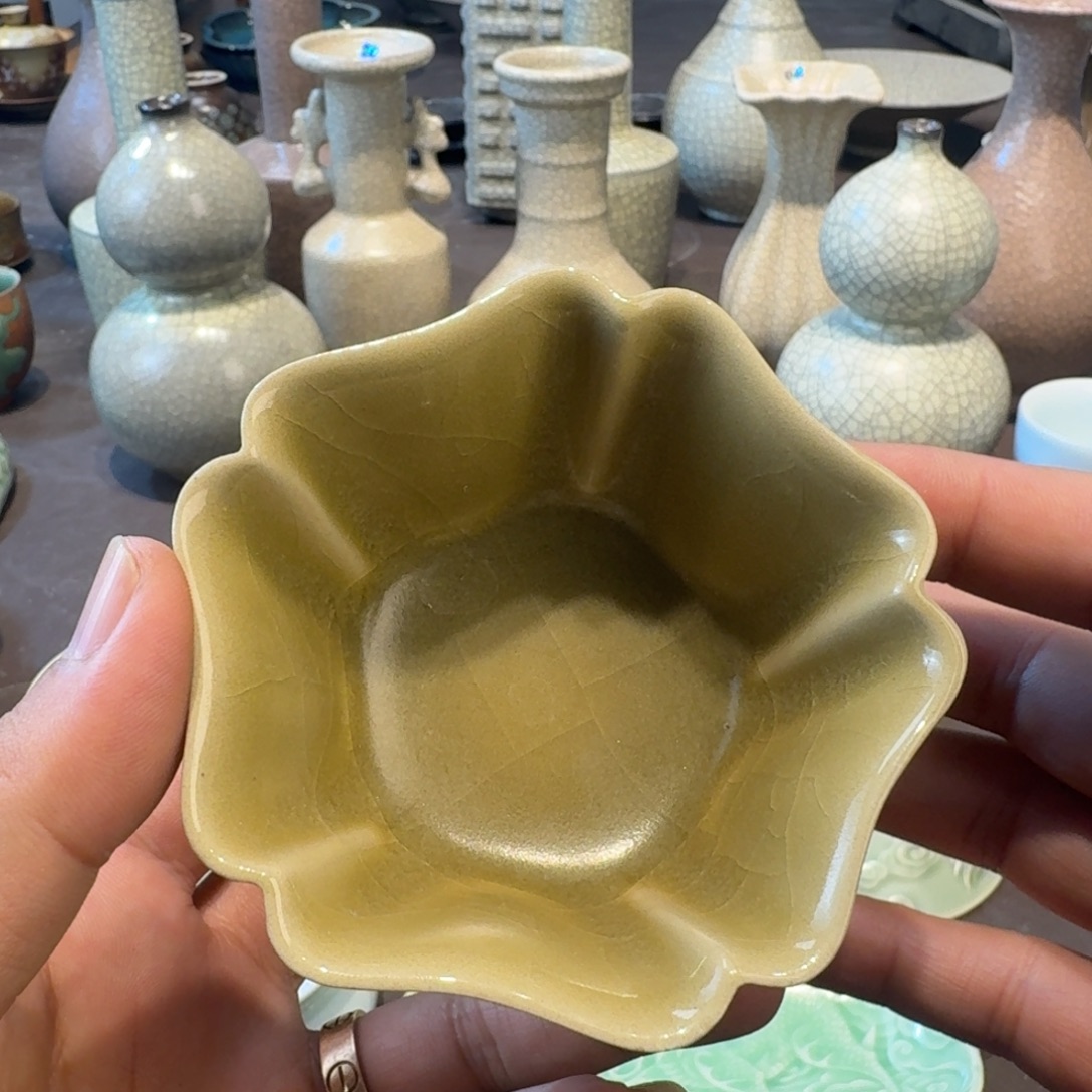 龙泉青瓷茶具微瑕
