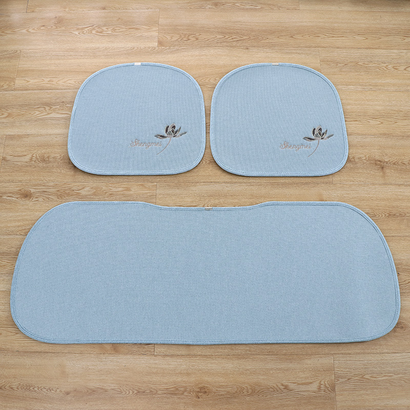 汽车坐垫雪尼尔复合防滑加厚椅垫简约透气耐用家用通用型5坐坐垫