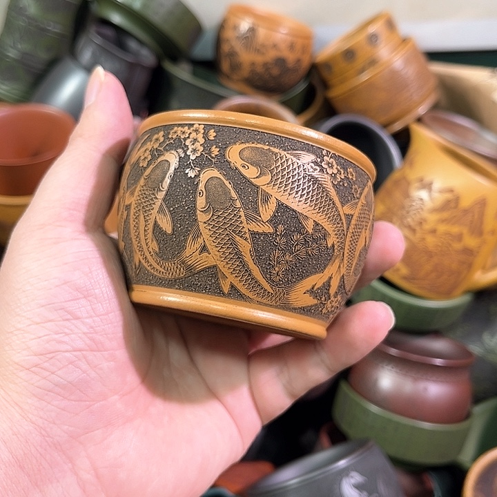茶杯紫砂全手工紫砂主人杯