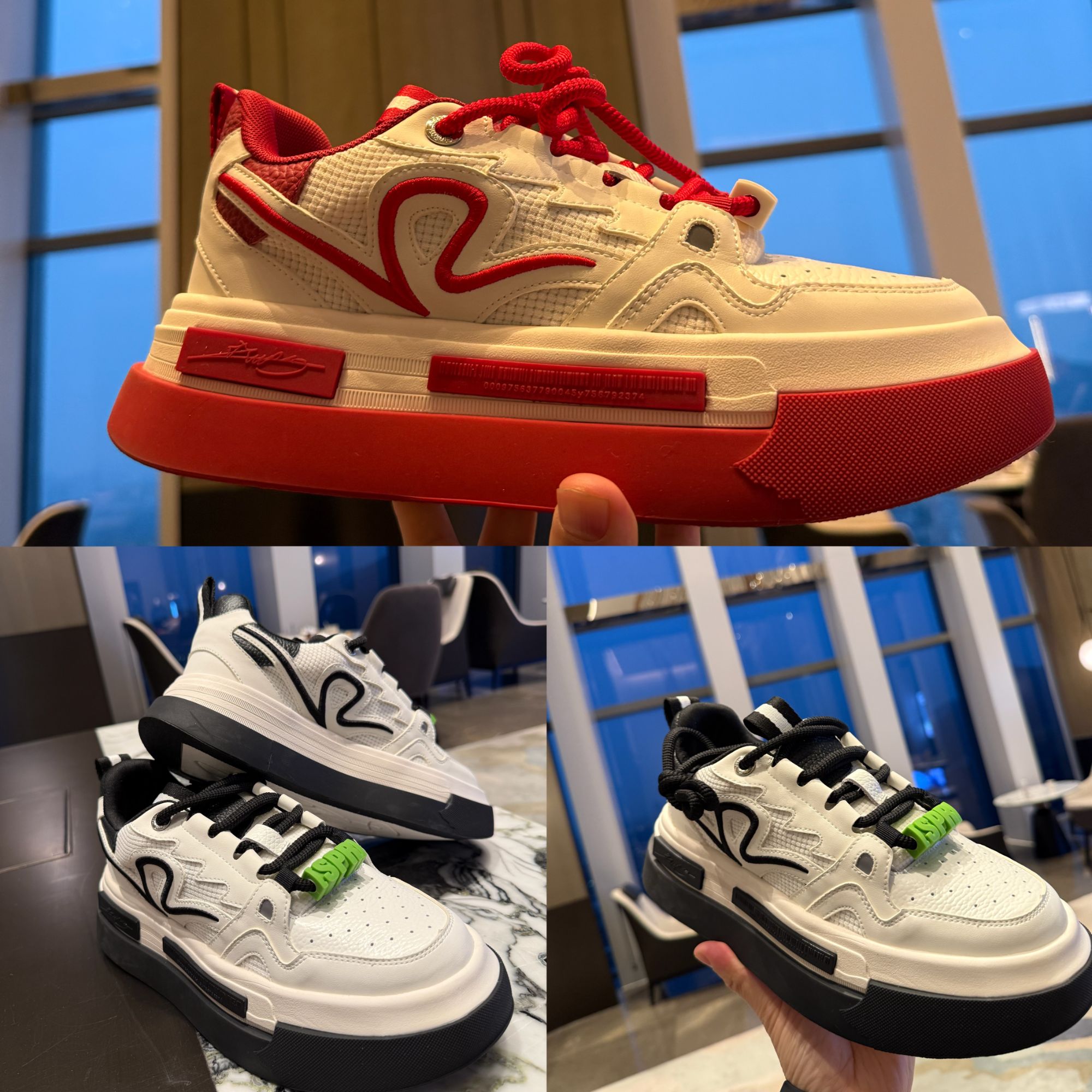 金先生新款头层牛皮潮流轻便厚底增高透气百搭时尚休闲低帮板鞋