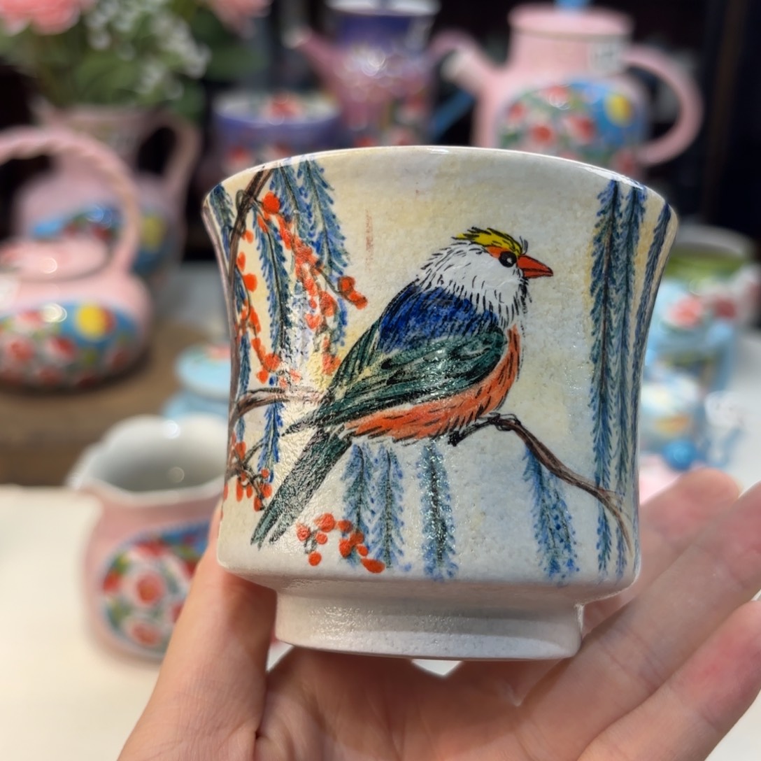 景德镇手绘高温釉下彩陶瓷茶具