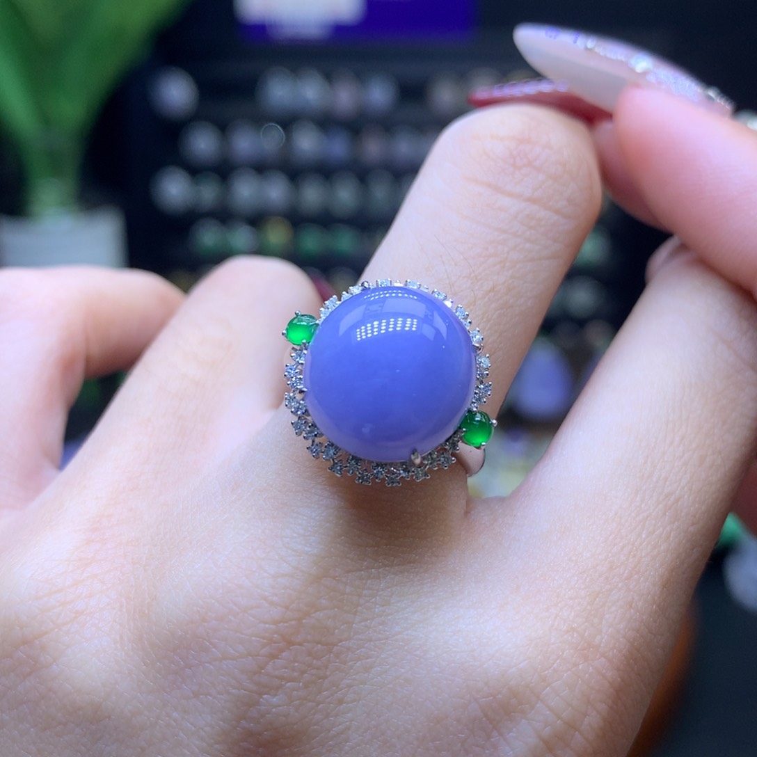 翡翠颈饰18K金镶嵌天然