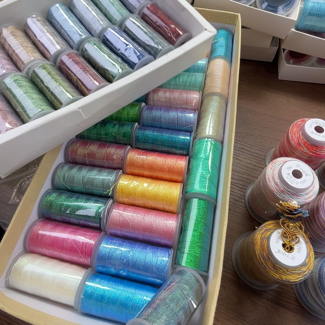 聚酯纤维6股12克芝麻金20色幻彩35色