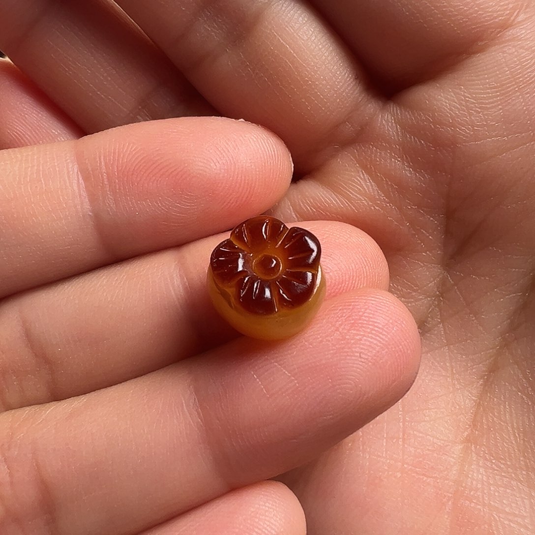 蜜蜡颈饰未镶嵌柿子（打孔不退换）