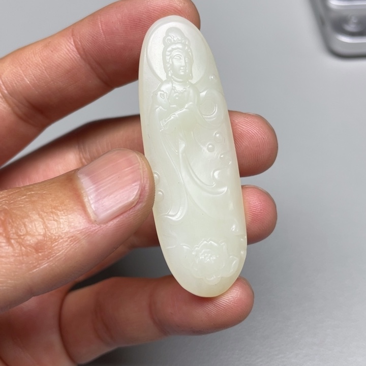 和田玉吊坠(不含链)未镶嵌涛*