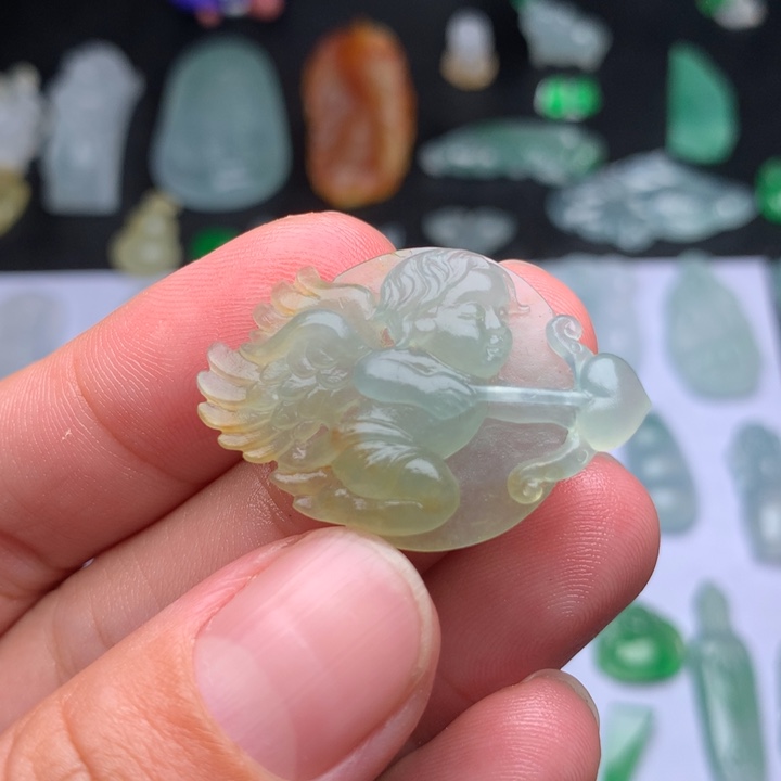 定制翡翠未镶嵌丘比特