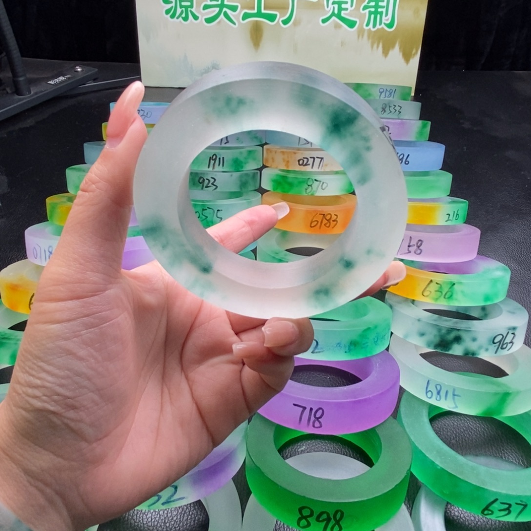 我***人玉百搭时尚独龙翠手镯