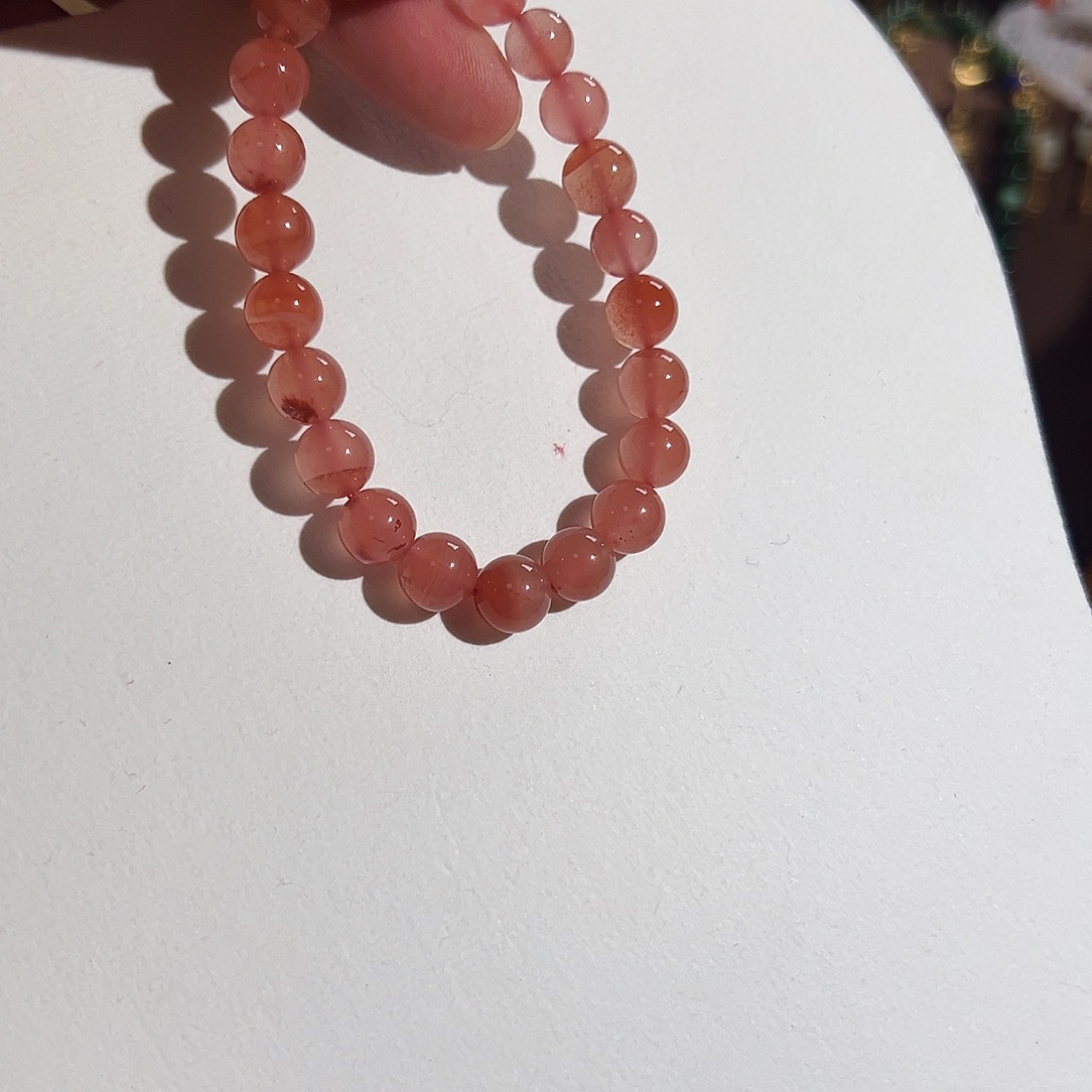 南红玛瑙手链未镶嵌