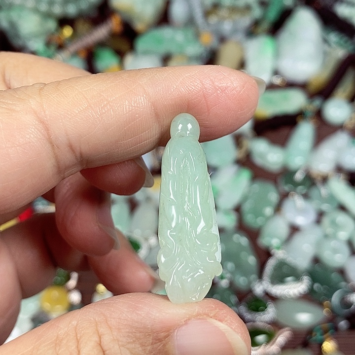 翡翠未镶嵌颈饰天然A货翡翠玉配证书
