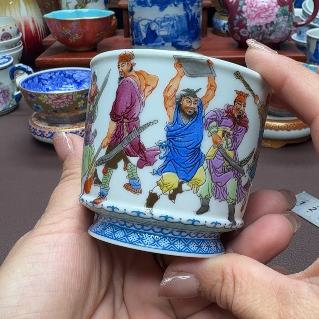 瓷片景德镇仿古手工制作精品展示