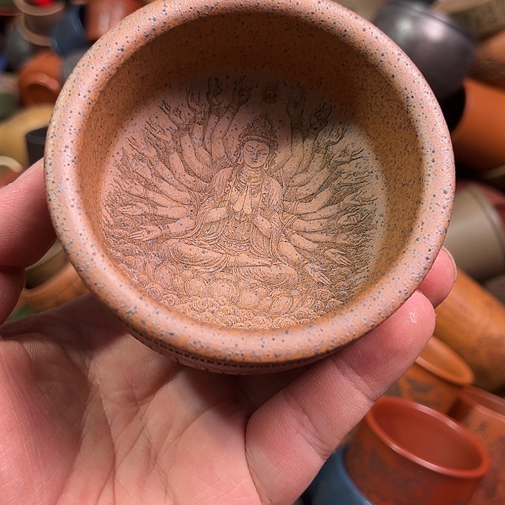 紫砂茶杯全手工紫砂主人杯