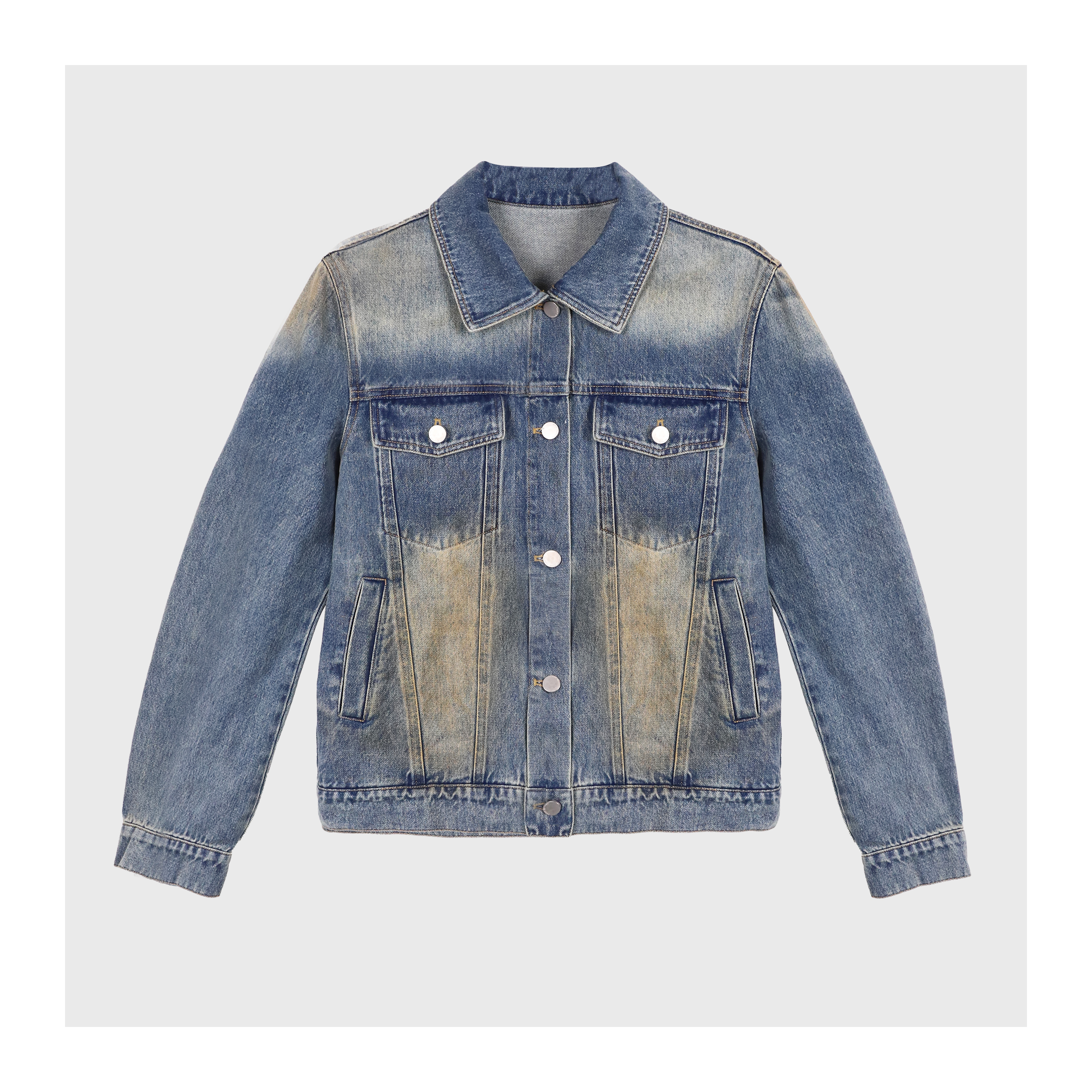 高定小众设计时尚休闲简约百搭新款春季牛仔外套YY00067