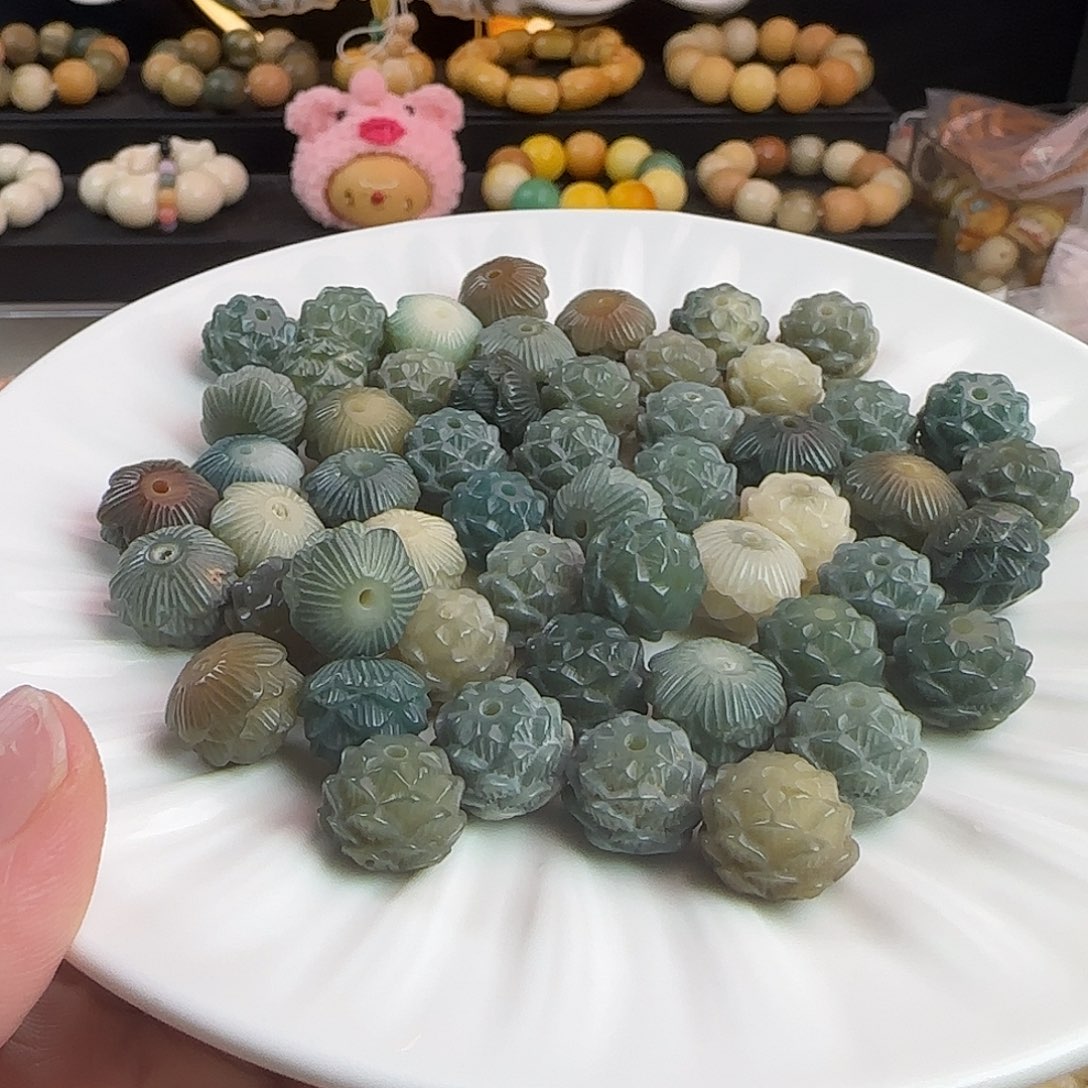 手串菩提根/象牙果卡13/14海盐蓝莲花20颗卡牌➕10颗备珠