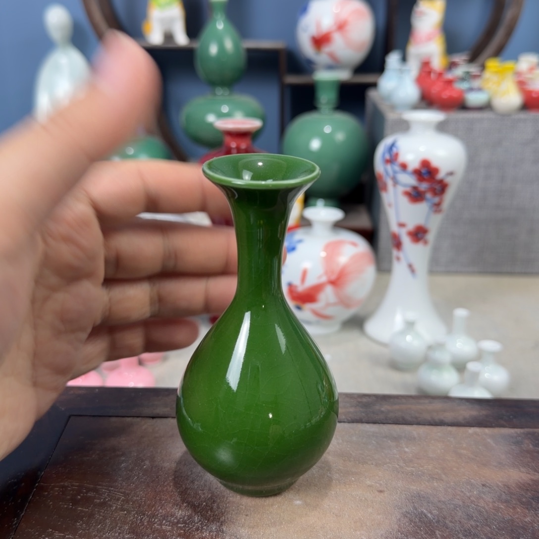 陶瓷手工小花器摆件