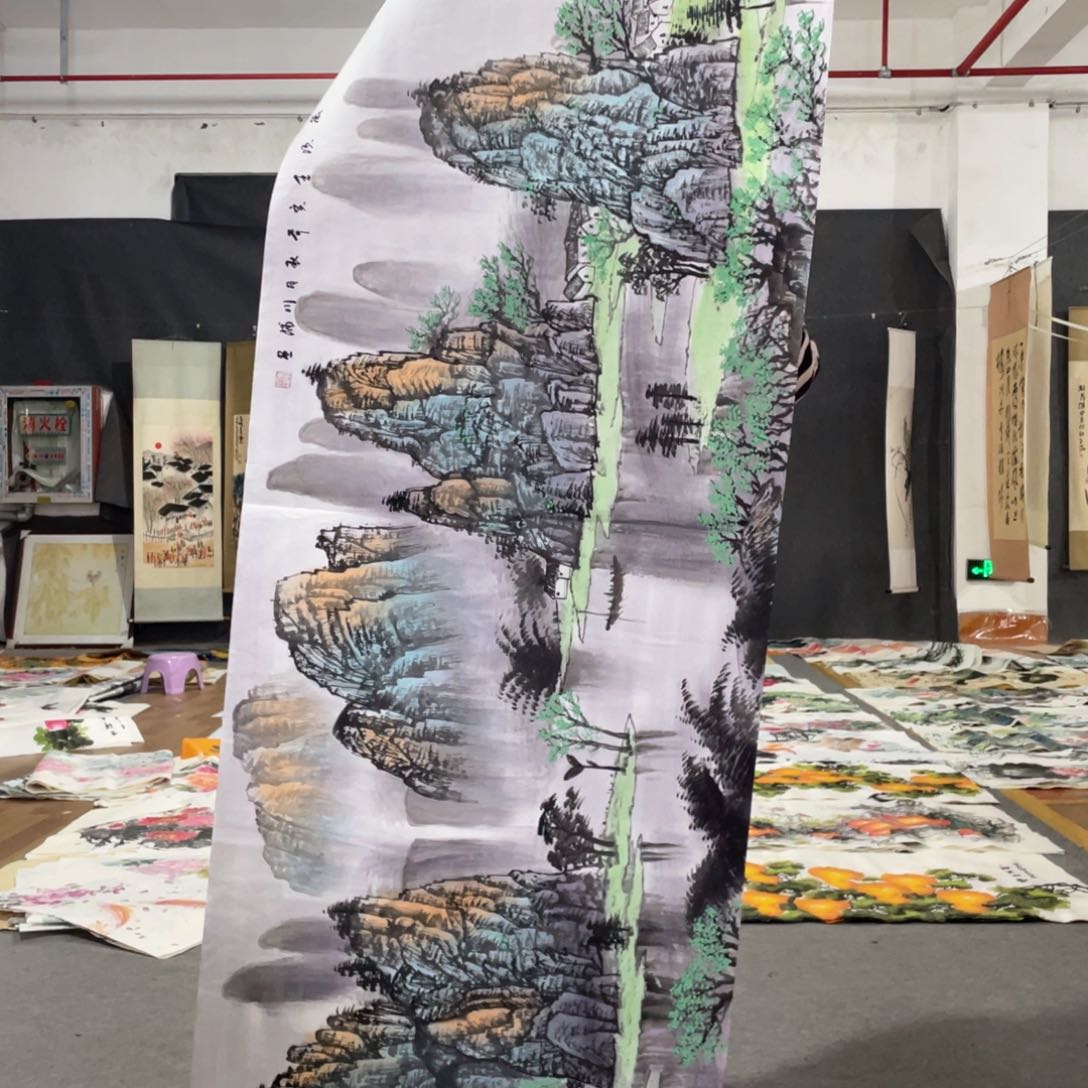 国画国画作品画心一张