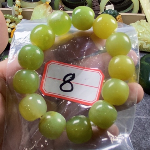 未镶嵌蛇纹石玉手链