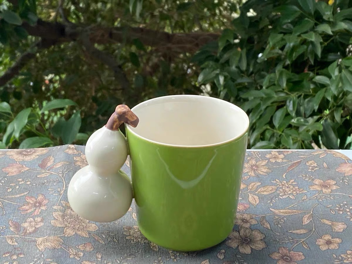 微嘏，创意陶瓷泡茶马克杯手工家用水杯个人杯办公杯葫芦茶水杯