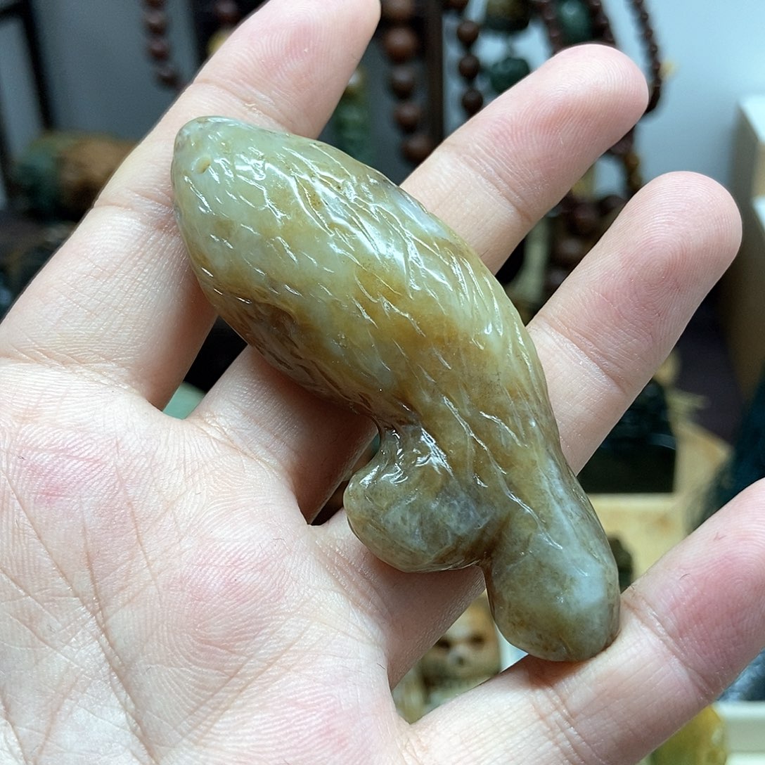 岫岩老玉（透闪石质玉）挂件未镶嵌