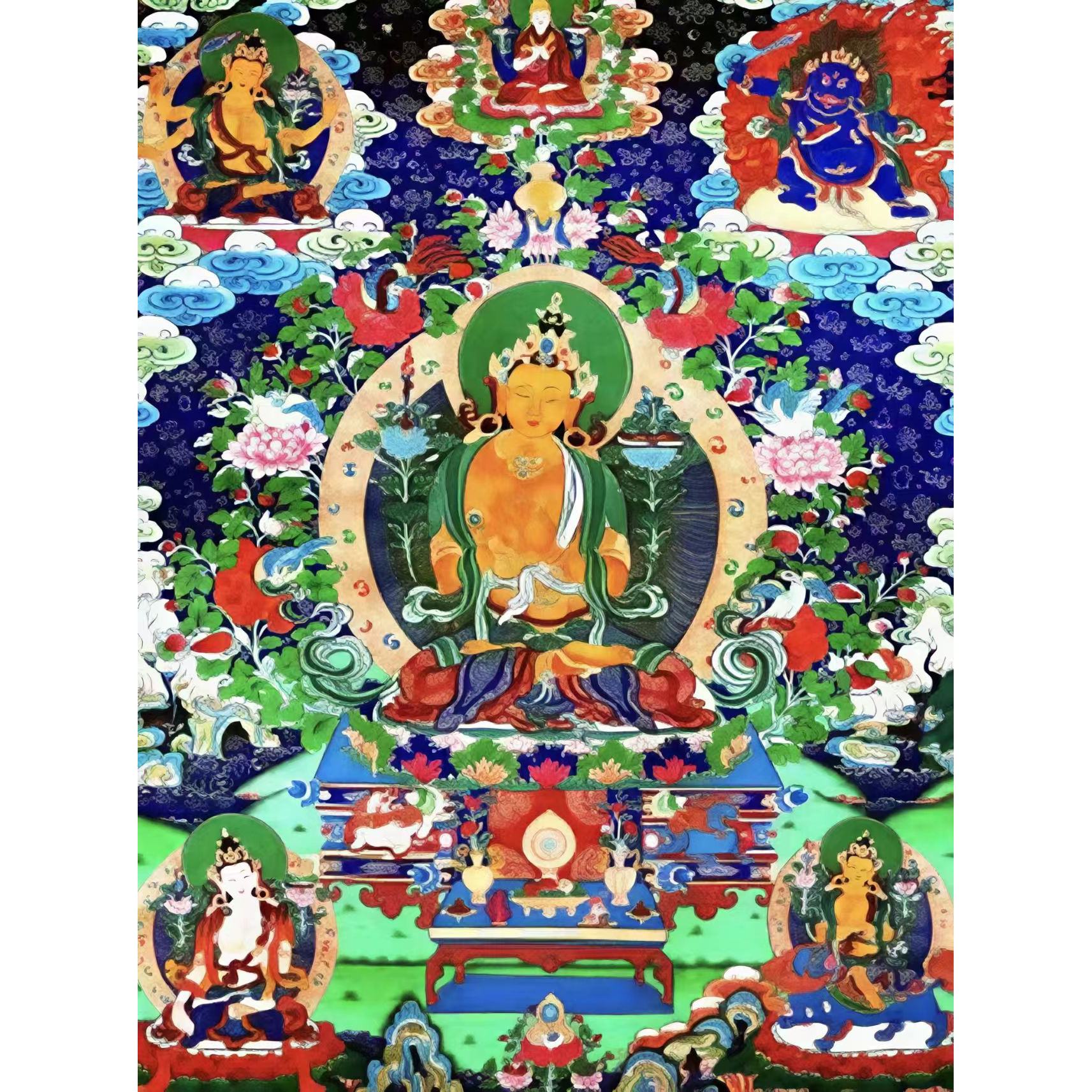 龙妹唐卡 地藏王菩萨60