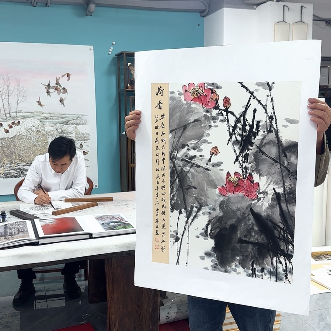 国画国画作品展李老师