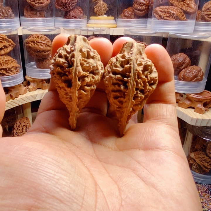 文玩核桃把件鹤顶锤