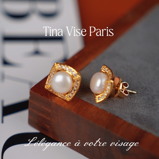   镀K金A391《失心之锁》法⭐️ Tina Vise 缇娜薇斯 耳钉