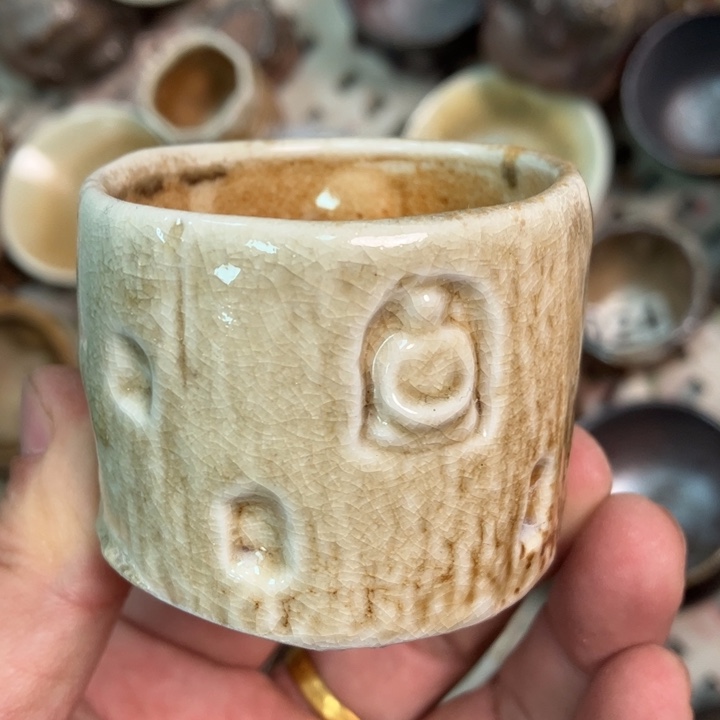 柴烧杯子宝瓶大放漏