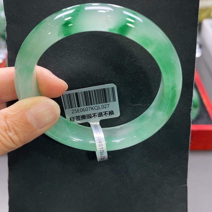 昌***己石英质玉（非洲翠）未镶嵌手镯➕小玥6162