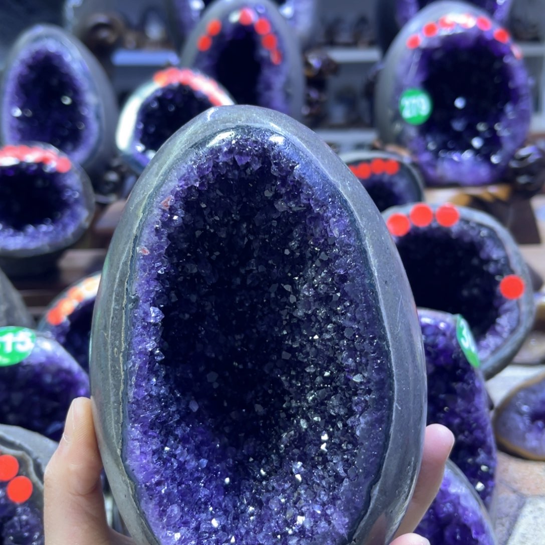 紫晶摆件未镶嵌紫水晶