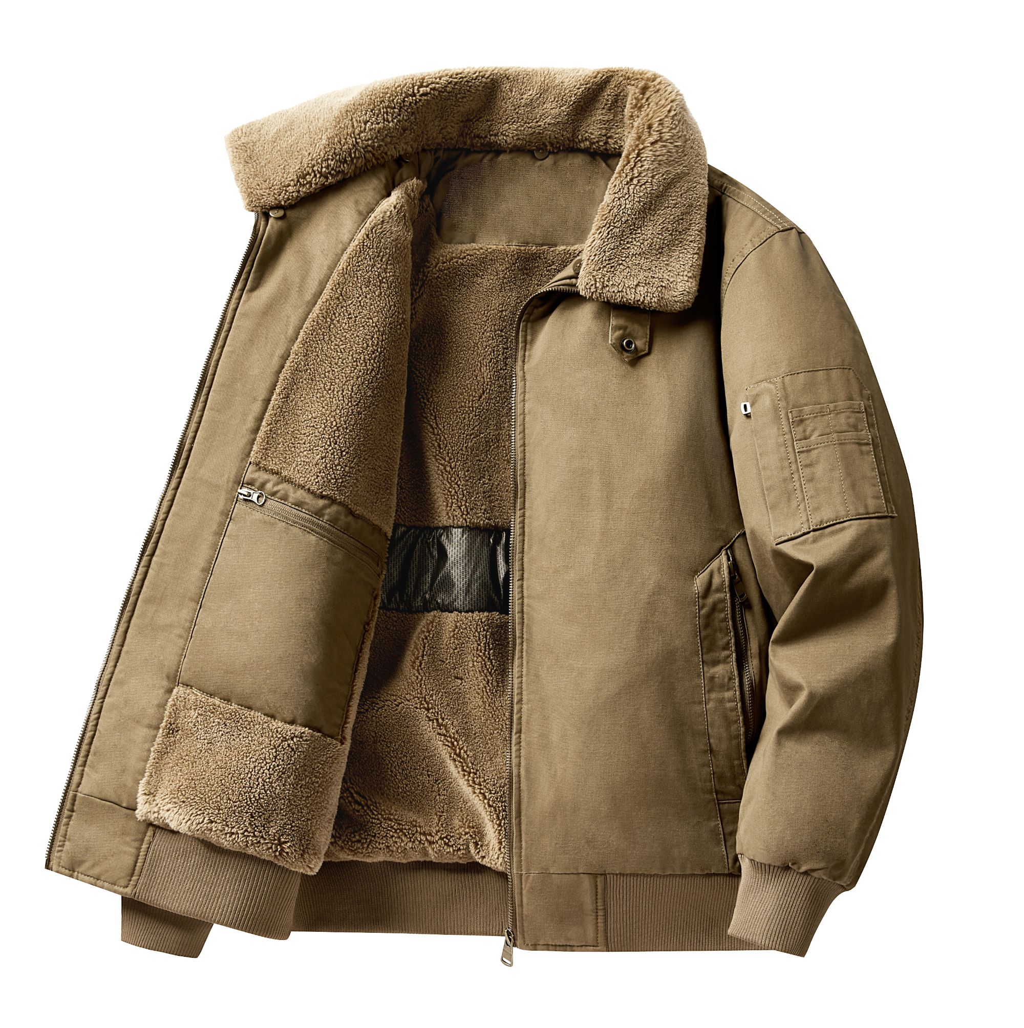 【JJKD】极寒空军飞行服毛领可拆卸石墨烯护腰护肘原创设计款8906